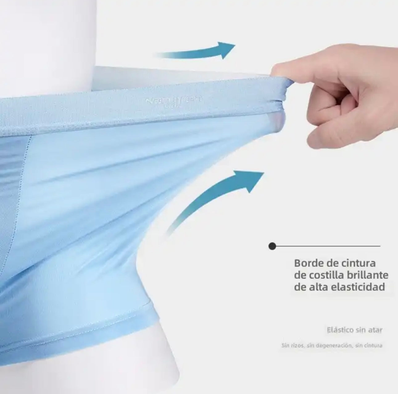 Elite Frescura Masculina: Bóxer de Seda de Hielo, Transpirable y Confortable, Finos en Lote de Piezas, Diseño Convexo en U .