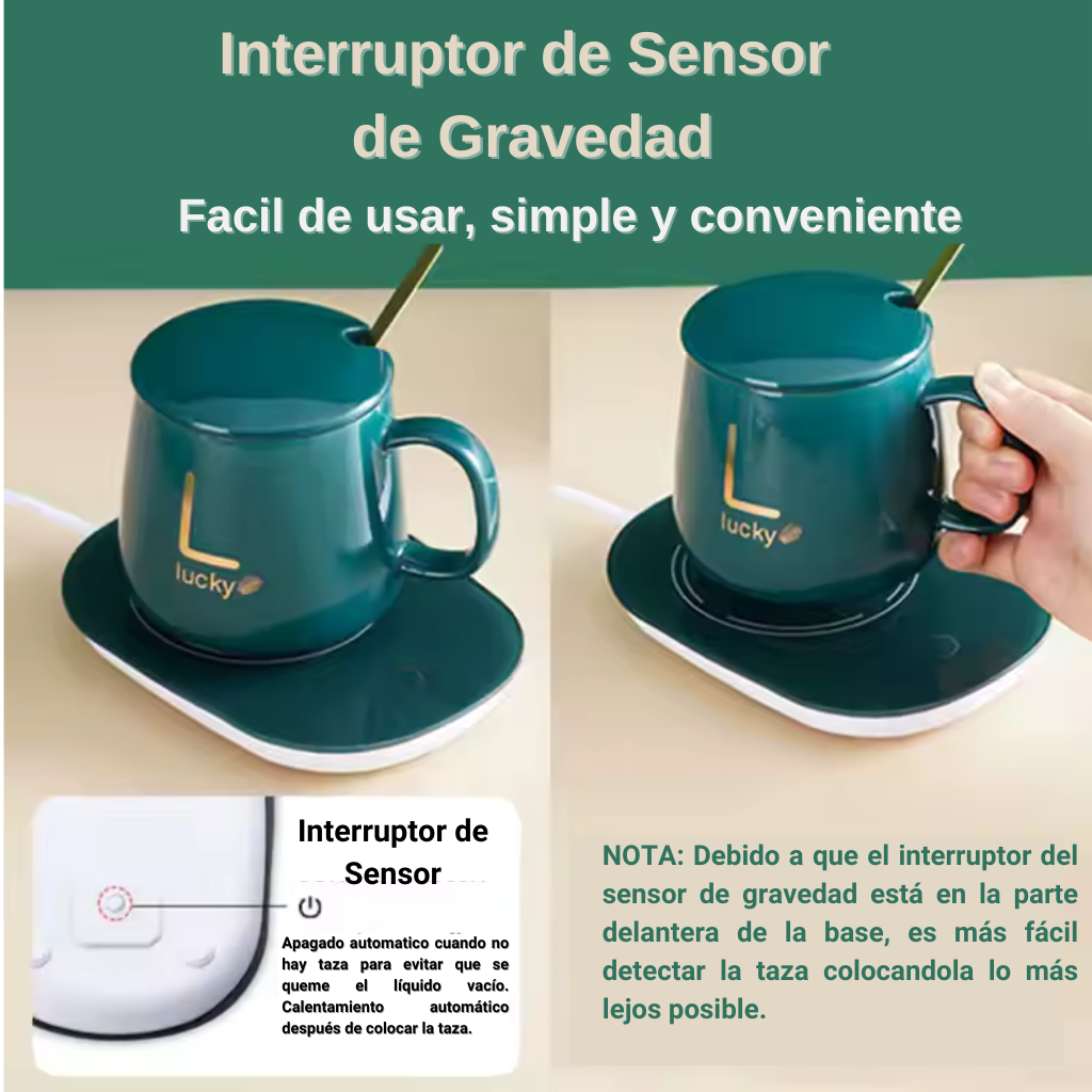 Taza LUCKY de Café Inteligente con Control de Temperatura: Ideal para Oficina y Casa