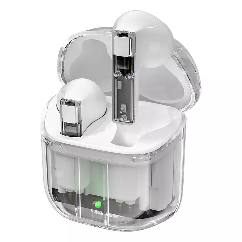 Auriculares Transparentes Inalambricos pure bass zero cables