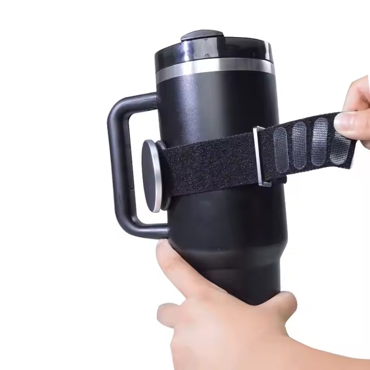 Vaso Termo Acero Inoxidable 1L con soporte para móvil - Ideal para Camping, Viajes y Oficina