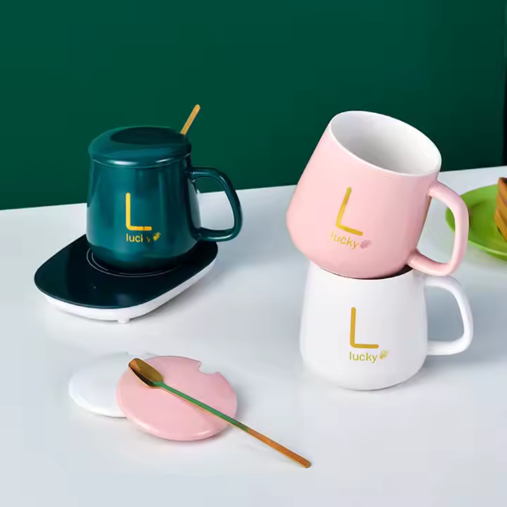 Taza LUCKY de Café Inteligente con Control de Temperatura: Ideal para Oficina y Casa