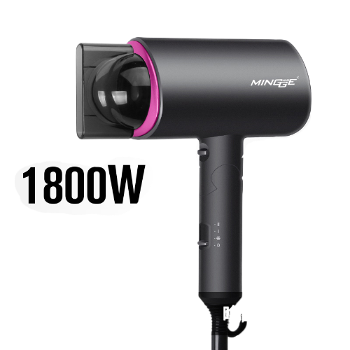Secador de Pelo Plegable Multivoltaje 1800W | Portátil, Viaje, Hotel, Hogar | Frío y Calor | Protege Cabello